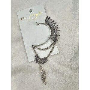 NEW Free People Birds Of A Feather Cocktail Earring Ear Party Cuff Sparkle Retro
